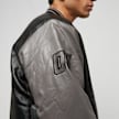 FUBU Varsity Leather Jacket nero 15524 5