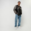 FUBU Varsity Leather Jacket nero 15524 7