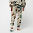 Grimey Lost Boys All Over Jacquard Sherpa Pants bijela 15647 2