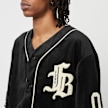 FUBU Old English Velour Baseball Jersey weiß 18433 3