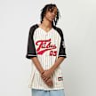 FUBU Varsity Pinstriped Baseball Jersey weiß 18434 1