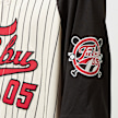 FUBU Varsity Pinstriped Baseball Jersey bijela 18434 5