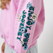 Karl Kani Retro Long Fit Flower Hoodie rosa  18476 4