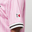 Karl Kani Varsity Pinstripe Baseball Shirt rose 18938 4