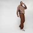 SNIPES Large Old English Logo Oversized Zip Hoodie braun 19056 6