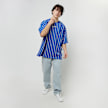 Karl Kani Small Signature Boxy Heavy Jersey Pinstripe Tee blu 19160 4