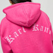 Karl Kani Woven Signature Old English Long Hoodie rosa 19179 4