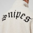 SNIPES Large Old English Logo Oversized Sherpa Troyer beige 19547 5