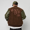 SNIPES Old English Logo Sherpa Fake Leather Varsity Jacket bruin 20370 2