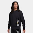Nike   Club Fleece+ Brushed-Back Crew zwart 21128 1