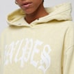 SNIPES Large Old English Logo Washed Oversized Cropped Hoodie verde 21784 3