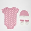 Nike Hat/Bodysuit & Bootie Set (3 Pack) rose 22238 1