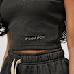 Pegador Ayla Crop Top Womenswear Vintage Washed grau 22691 3