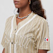 Karl Kani Woven Signature Old English Baseball Dress beige 22746 3