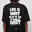 Lost Youth Tee ''Life Is Short'' nero 22857 4