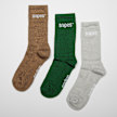 SNIPES 3 PACK - Small Logo Essential Crew Socks višebojno 19810 1