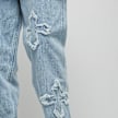 Karl Kani OG Distressed Cross Baggy Five Pocket Denim blau 19835 5