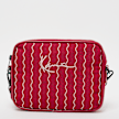 Karl Kani Signature Ziczac Pinstripe Messenger Bag crvena 19851 2
