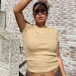 Karl Kani Small Signature Tight Rib Tee bege 19866 5