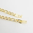 King Ice Italian Figaro Chain 10mm Gold Plated 14K srebrny 19897 3