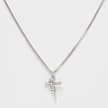 King Ice Rose Thorned Cross Necklace 1.9'' dourado 19902 1