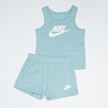 Nike   Club Tank & Jersey Short Set blu 19954 1