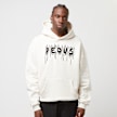 PEQUS Destroyed Logo Patch Hoodie biały 25869 1