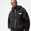 PEQUS Chest Logo Zip-Hoodie crna 26190 1