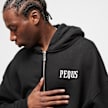 PEQUS Chest Logo Zip-Hoodie crna 26190 3