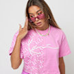 Karl Kani Signature Old English Crop Block Tee rose 26205 1