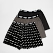 SNIPES 3 PACK - Black Tape Woven Boxershorts zwart 26333 1