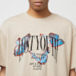 Lost Youth Heavy Tee - Butterfly bege 26439 3
