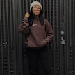 Karl Kani Small Signature OS Washed Heavy Sweat Landscape Hoodie marrone 26626 6