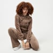 Karl Kani Chest Signature Tight Full Zip Velvet Jacket marrón 26762 4