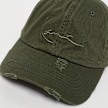 Karl Kani Signature Embro Damaged Washed Cap vert 26795 4