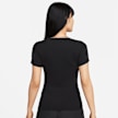 Nike Sportswear Essential Rib Shortsleeve Midrunner Crop Top zwart 27225 2