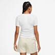Nike Sportswear Essentials Ribbed Short-Sleeve Mod Cropped Top blanc 27227 2
