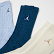 Jordan 3 PACK - Everyday Crew Socks blanco 27611 2