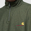 Carhartt WIP Half Zip American Script Sweatshirt zielony 27898 3