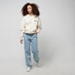 PEQUS Chest Logo Cropped Hoodie weiß 27940 4