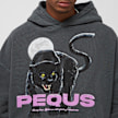 PEQUS Pantha Graphic Hoodie zwart 27962 3