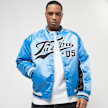 FUBU Varsity Satin Raglan Bomber Jacket bleu 22969 1