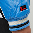 FUBU Varsity Satin Raglan Bomber Jacket bleu 22969 4