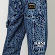 Karl Kani OG Stripe Block Denim Baggy Workwear Pants bleu 23005 4