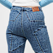 Karl Kani OG Star Flared Leg Denim Vintage blau 23009 4