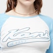Karl Kani Varsity Crop Block Rib Longsleeve blau 23022 3