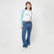 Karl Kani Varsity Crop Block Rib Longsleeve blau 23022 4