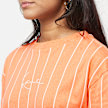 Karl Kani Small Signature Pinstripe Oversized Tee orange 23029 3