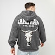 Karl Kani Chest Signature Os Heavy Sweat Full Zip Skull Hoodie grau 23038 1