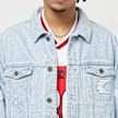 Karl Kani Paintsplatter Denim Trucker Jacket blauw 23085 3